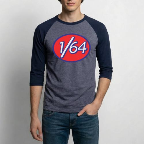 One Sixty Four -- vintage auto inspired oval - Unisex Baseball T-Shirt
