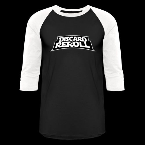 Discard to Reroll: Logo Only - Unisex Baseball T-Shirt