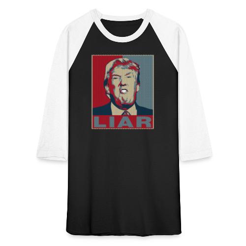 Trump Liar Ugly Christmas - Unisex Baseball T-Shirt