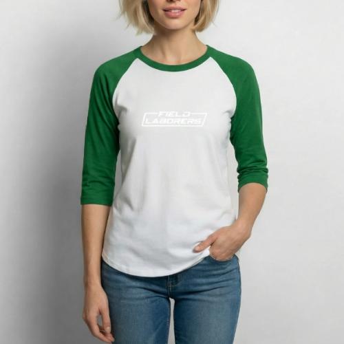 Field Laborer design in white color - Unisex Baseball T-Shirt