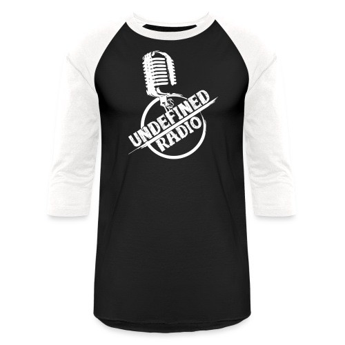 Undefined Radio Logo white - Unisex Baseball T-Shirt