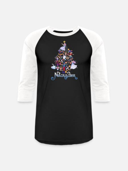 Nutcracker - Unisex Baseball T-Shirt - black/white