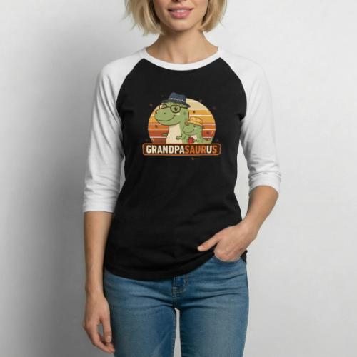 GrandpaSaurus Sunset Duo - Unisex Baseball T-Shirt