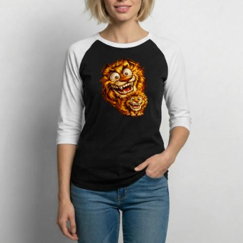 Crazy Double Lion Streetwear - Unisex Baseball T-Shirt