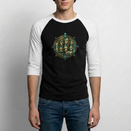 Cyberpunk Power Robot Hand - Unisex Baseball T-Shirt