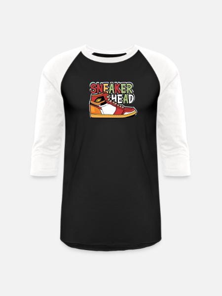 Sneaker Head - Unisex Baseball T-Shirt - black/white