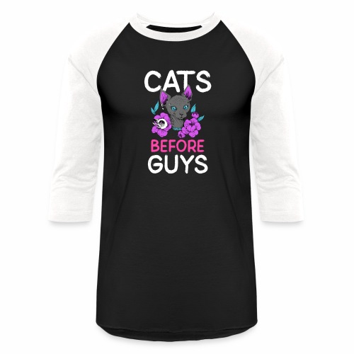 punk cats before guys heart anti valentines day - Unisex Baseball T-Shirt