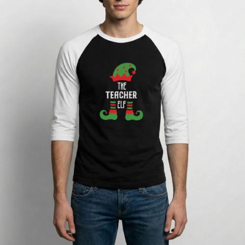 Teacher Elf Family Matching Christmas Group Gift P - Unisex Baseball T-Shirt
