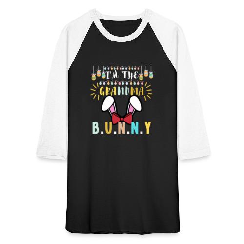 I'm The Grandma Bunny Matching Family Easter Eggs - Unisex Baseball T-Shirt