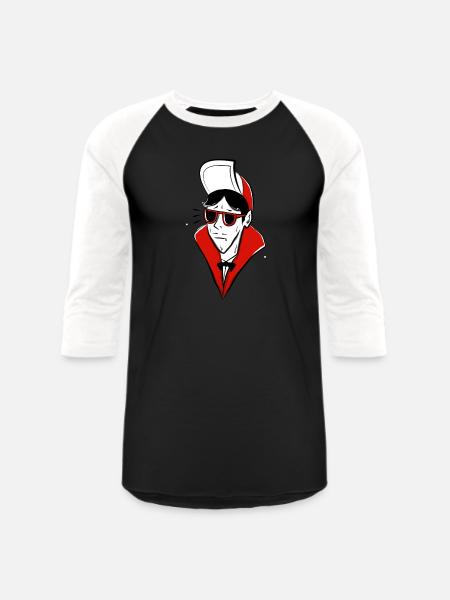 Count Drac - Unisex Baseball T-Shirt - black/white