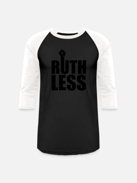 Ruthless pro Choice - Unisex Baseball T-Shirt - black/white