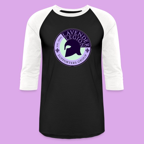 Lavender Legion Logo - Unisex Baseball T-Shirt