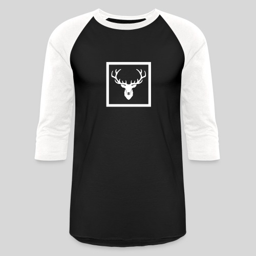 Deer Squared Wob - Unisex Baseball T-Shirt