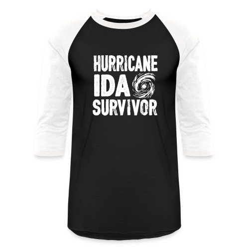 Hurricane Ida survivor Louisiana Texas gifts tee - Unisex Baseball T-Shirt