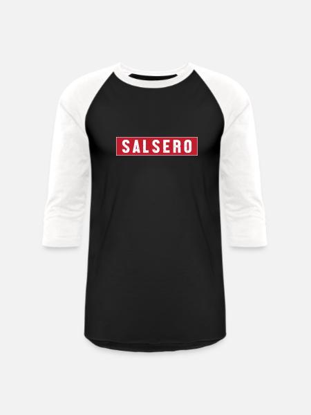 Salsa Dancer Latin Dance Salsero - Unisex Baseball T-Shirt - black/white