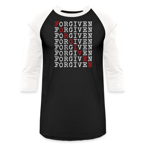 Forgiven - Unisex Baseball T-Shirt