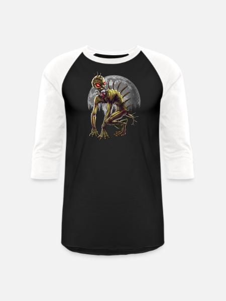 Chupacabra - Unisex Baseball T-Shirt - black/white
