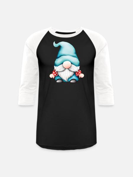 Gnome - Unisex Baseball T-Shirt - black/white