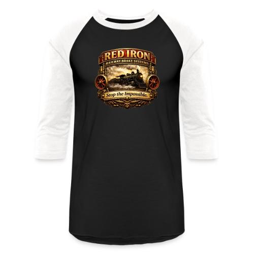 Red Iron Brakes - Unisex Baseball T-Shirt