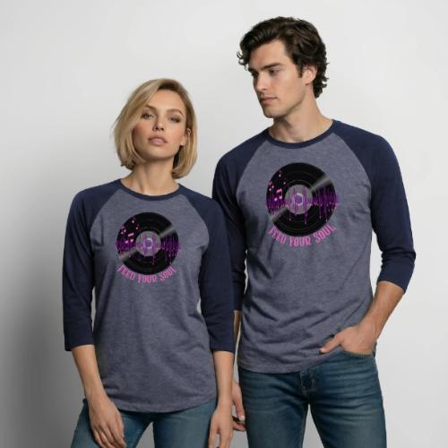 Feed Your Soul - Unisex Baseball T-Shirt