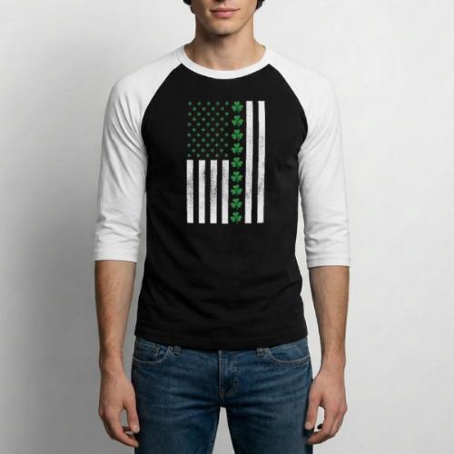 Irish American - Unisex Baseball T-Shirt