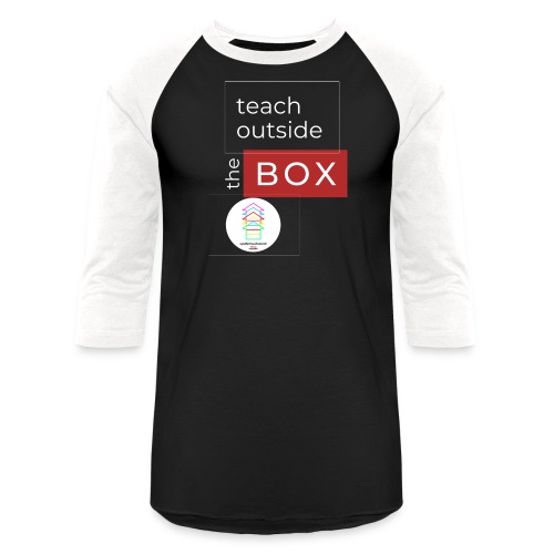 Teach Outside the Box homeschool 3000 3000 px - Unisex Baseball T-Shirt