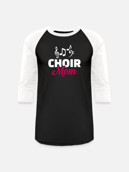 Choir - Unisex Baseball T-Shirt - black/white