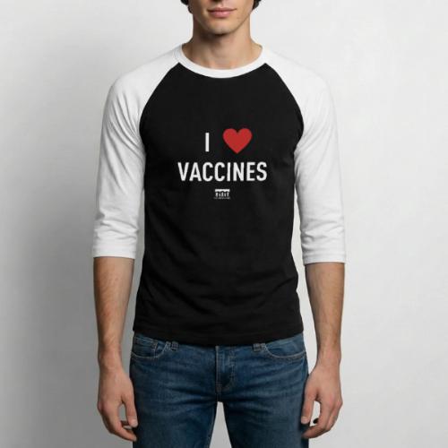 I heart vaccines Immunize Colorado Logo 1 - Unisex Baseball T-Shirt
