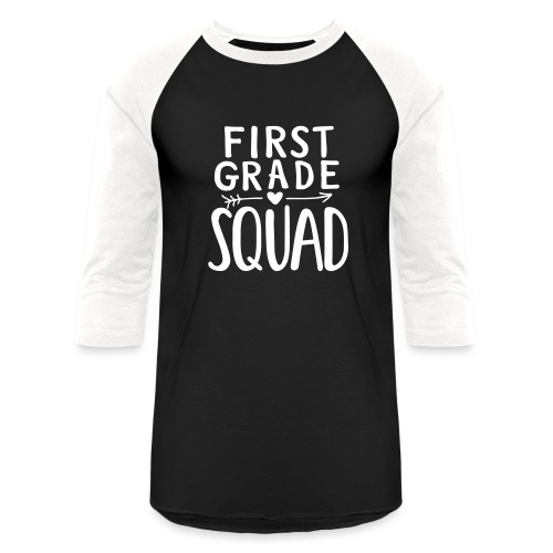 First Grade Squad Teacher Team T-Shirts - Unisex Baseball T-Shirt