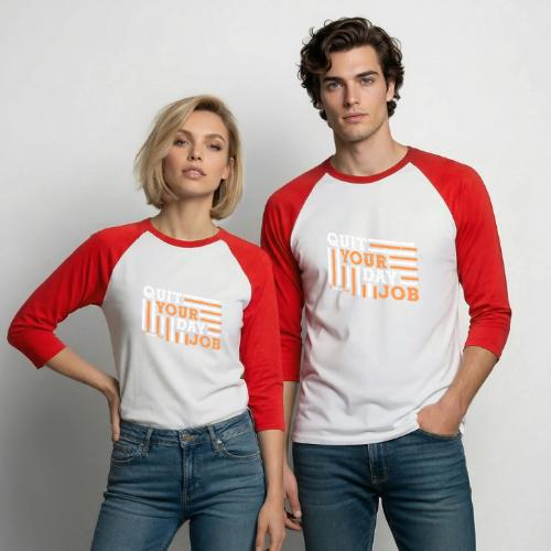 Quit Your Day Job - Unisex Baseball T-Shirt