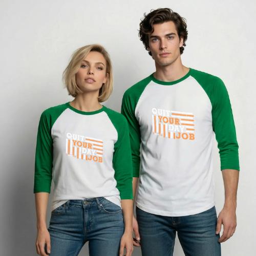 Quit Your Day Job - Unisex Baseball T-Shirt