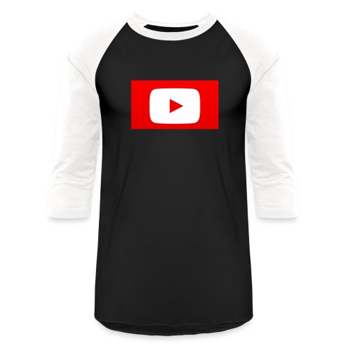 youtube logo - Unisex Baseball T-Shirt