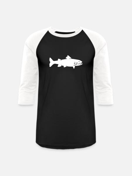 Trout - Unisex Baseball T-Shirt - black/white