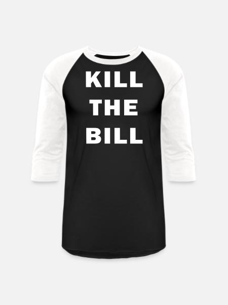 the Bill 1 - Unisex Baseball T-Shirt - black/white