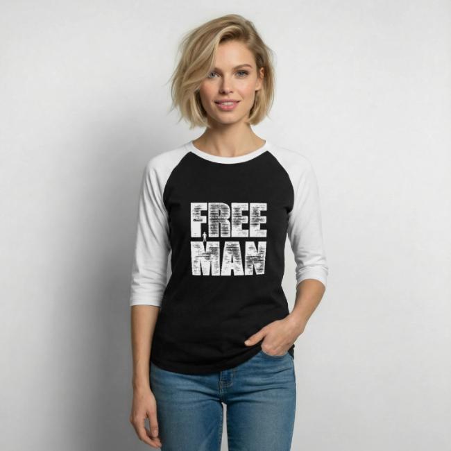 FREE MAN - White Graphic