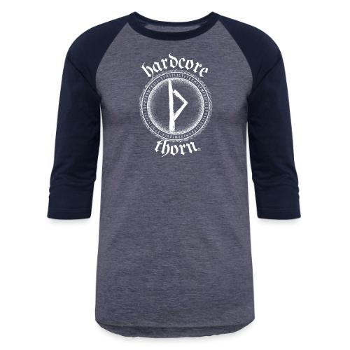 Hardcore Thorn (white design) - Unisex Baseball T-Shirt