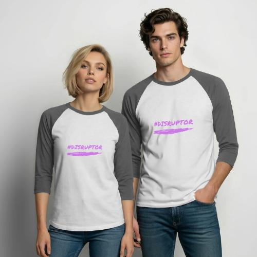 Purple Disruptor - Unisex Baseball T-Shirt