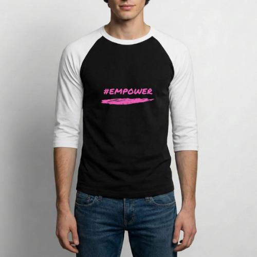 Pink Power - Unisex Baseball T-Shirt