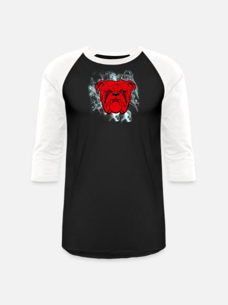 Red Dog Beer - Unisex Baseball T-Shirt - black/white