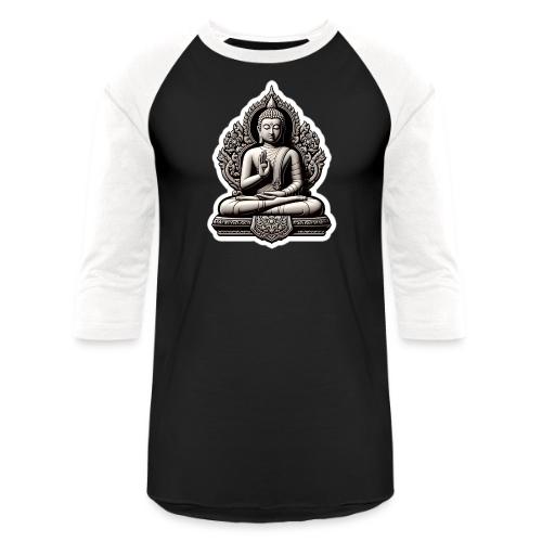 The Buddha Displaying Hand Mudra - Unisex Baseball T-Shirt