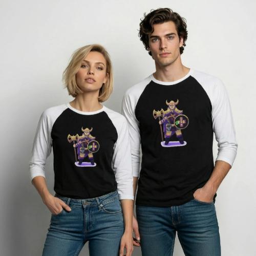 Viking Gamer - Unisex Baseball T-Shirt