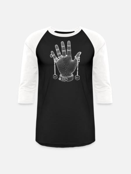MY BOY - Unisex Baseball T-Shirt - black/white