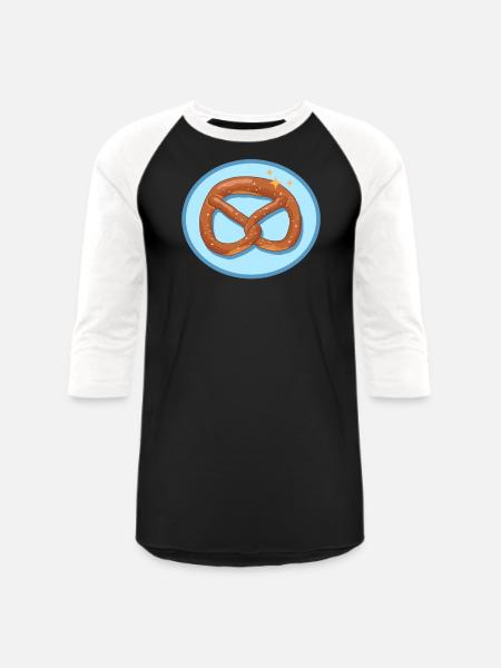 Pretzel Pretzels Lover - Unisex Baseball T-Shirt - black/white