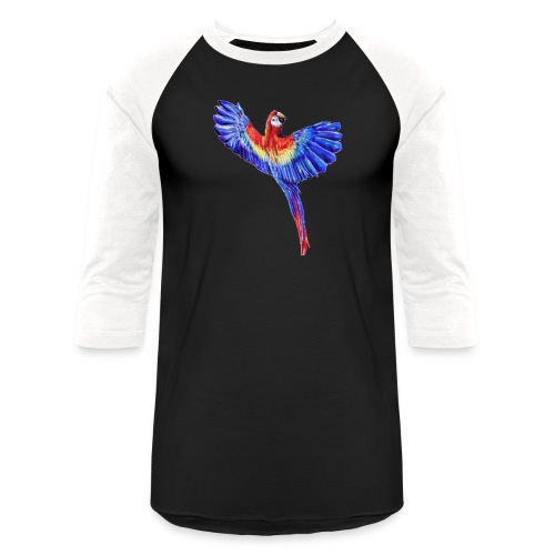 Scarlet macaw parrot - Unisex Baseball T-Shirt
