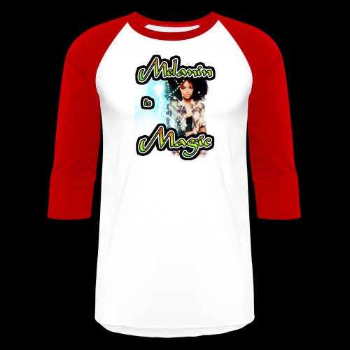 melanin is magic - Unisex Baseball T-Shirt