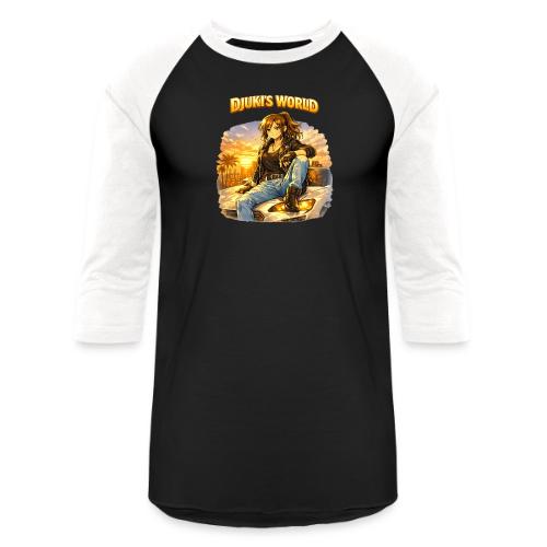 Djuki’s World – Sunset Drive - Unisex Baseball T-Shirt