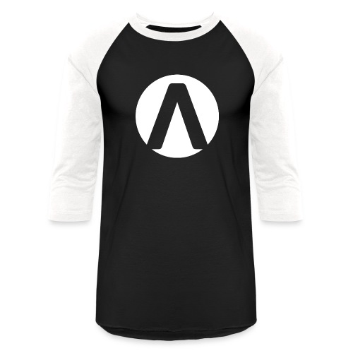 AMPD logo white - Unisex Baseball T-Shirt