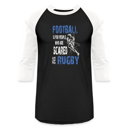 Football Rugby 1Blue - Unisex Baseball T-Shirt