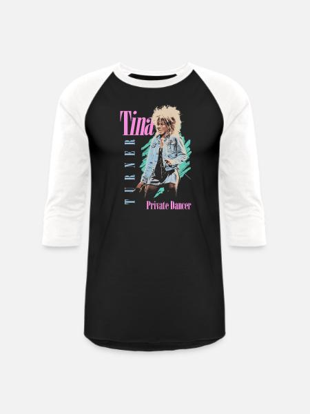 Tina Turner Private Dancer Design - Unisex Baseball T-Shirt - black/white