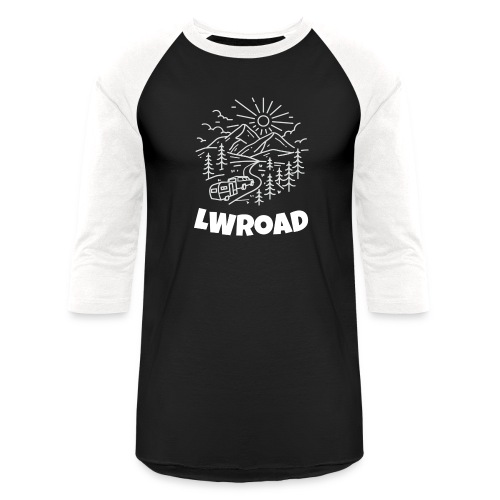 LWRoad White Logo - Unisex Baseball T-Shirt